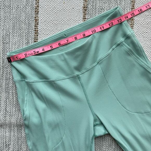 Outdoor Voices SuperForm Rib Mint High Rise Flare Pants Women’s Size Large - Picture 4 of 7